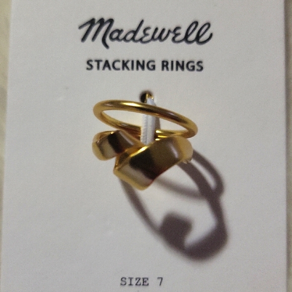 Madewell Jewelry - Madewell Gold Stacking Rings
